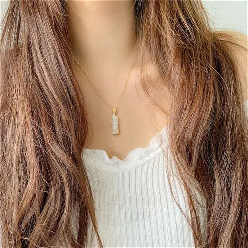 Stunning Jade Amulet Necklace-Green-Nora Luxe