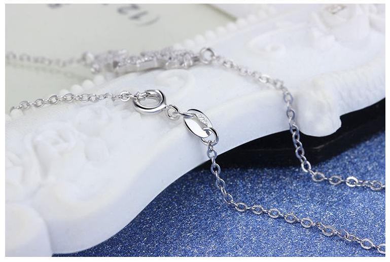 Stunning Silver Star Necklace-Nora Luxe