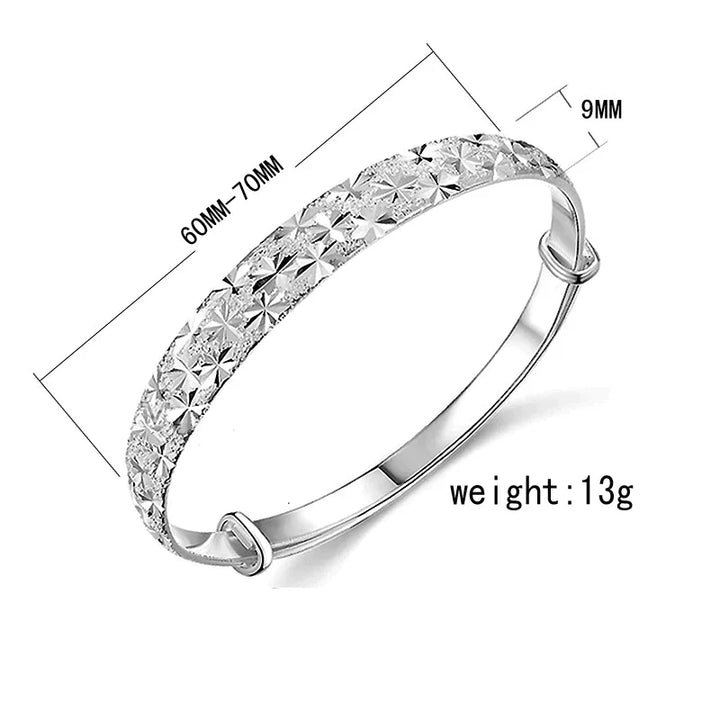 Stunning Star-Shaped Silver Bracelet-Nora Luxe