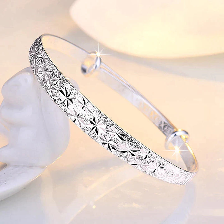 Stunning Star-Shaped Silver Bracelet-Nora Luxe