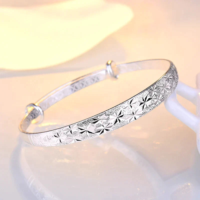 Stunning Star-Shaped Silver Bracelet-Nora Luxe
