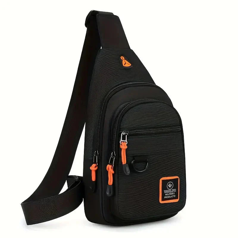 Sturdy Men's Shoulder Bag - UrbanTrail-Black-Nora Luxe