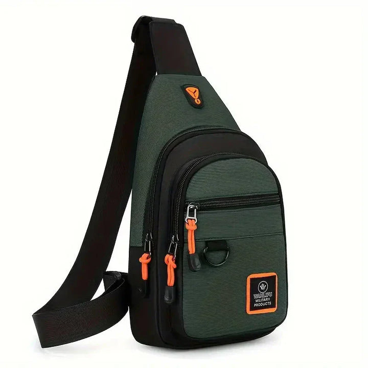 Sturdy Men's Shoulder Bag - UrbanTrail-Green-Nora Luxe