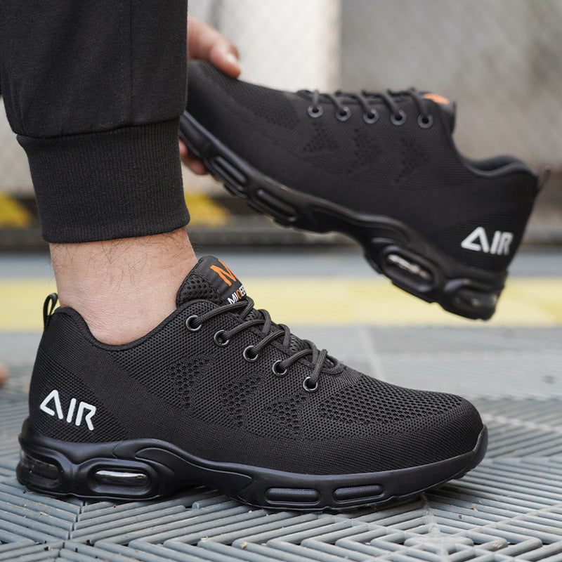Sturdy Safety Shoes for Men - Jasper-Black-5.5-Nora Luxe