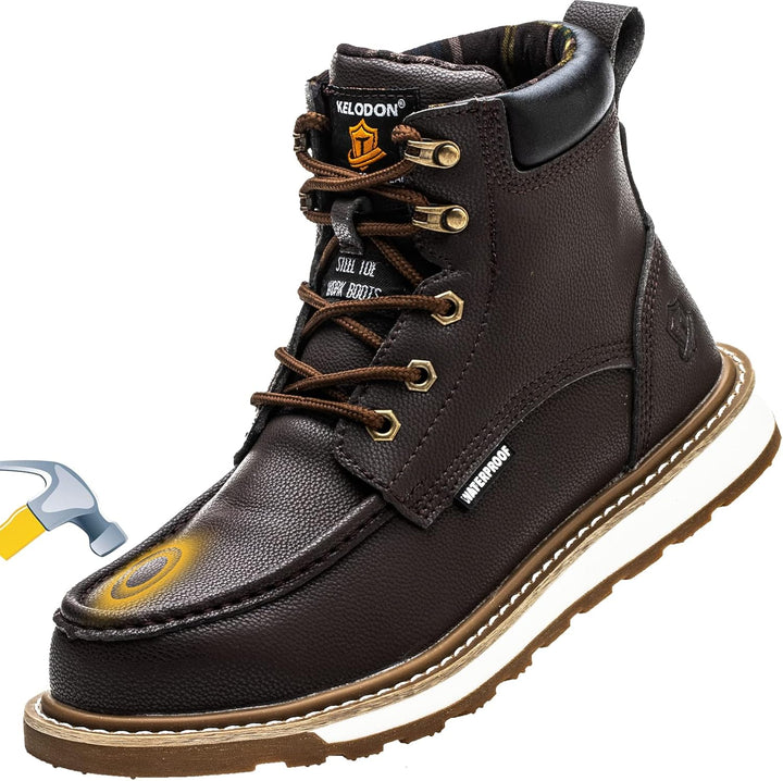 Sturdy Waterproof Work Boots for Men - Timothy-Brown-6.5-Nora Luxe