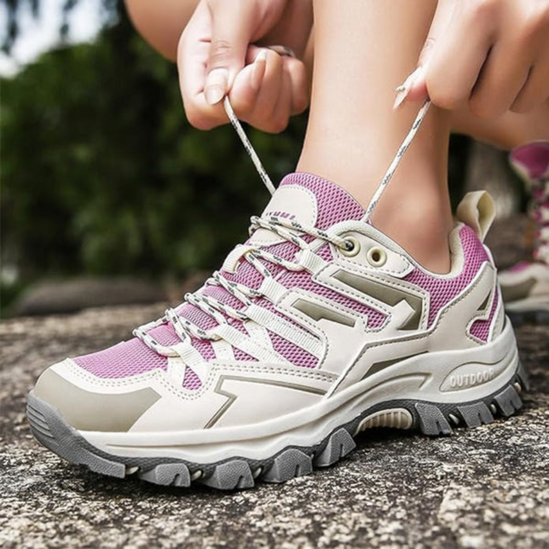 Sturdy Women's Walking Shoe - TerraTrail-Purple grey-6.5-Nora Luxe