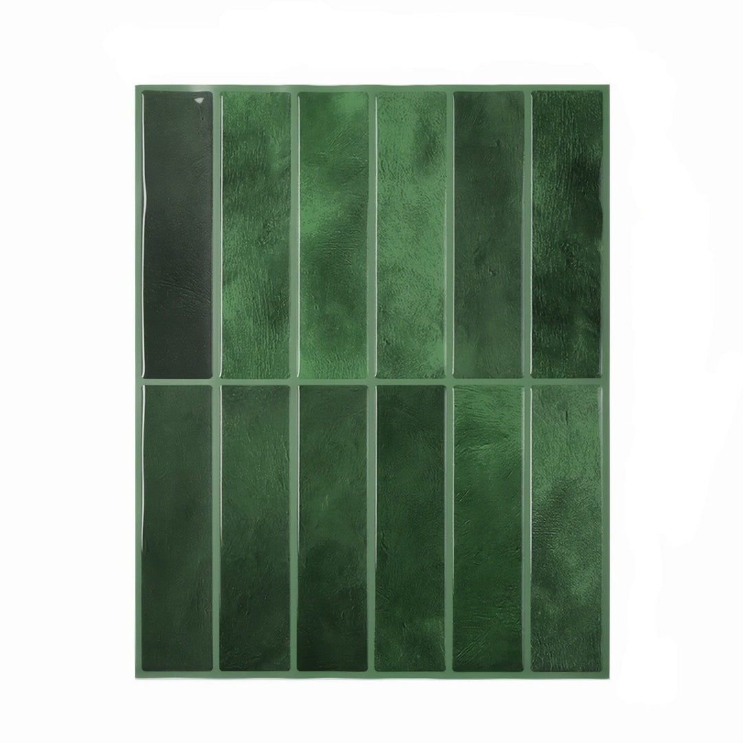 Style Tiles | Waterproof Self-Adhesive Tile Stickers for Wall Decoration-10-Green-Nora Luxe