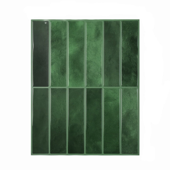 Style Tiles | Waterproof Self-Adhesive Tile Stickers for Wall Decoration-10-Green-Nora Luxe