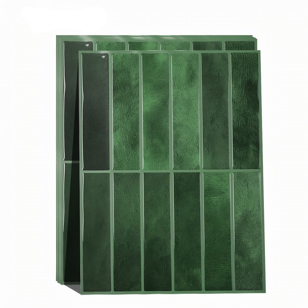 Style Tiles | Waterproof Self-Adhesive Tile Stickers for Wall Decoration-10-Green-Nora Luxe