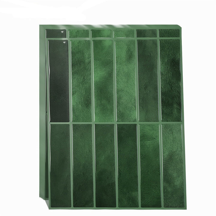 Style Tiles | Waterproof Self-Adhesive Tile Stickers for Wall Decoration-10-Green-Nora Luxe