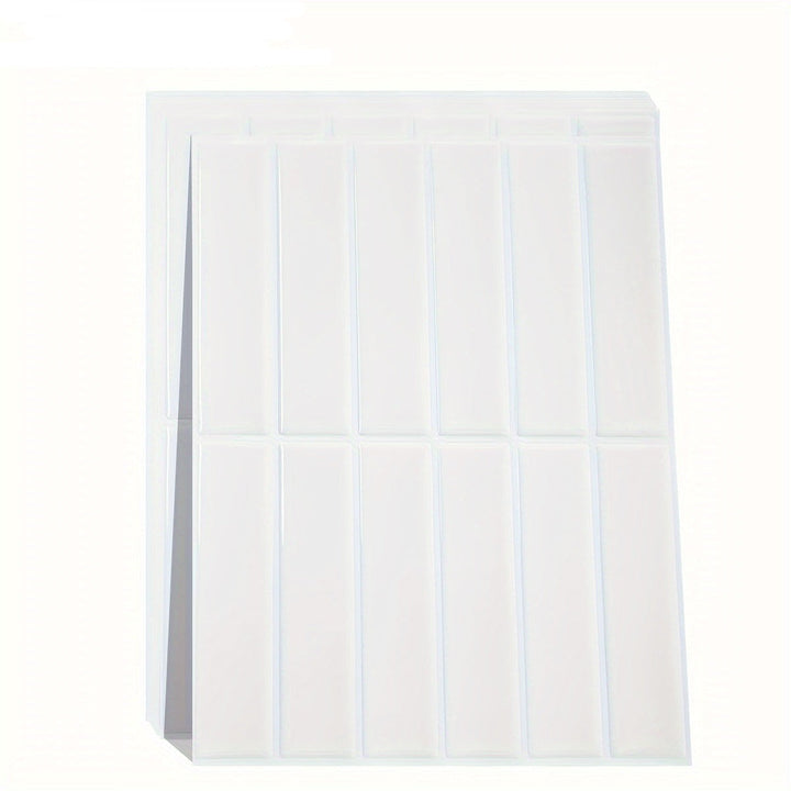 Style Tiles | Waterproof Self-Adhesive Tile Stickers for Wall Decoration-10-White-Nora Luxe