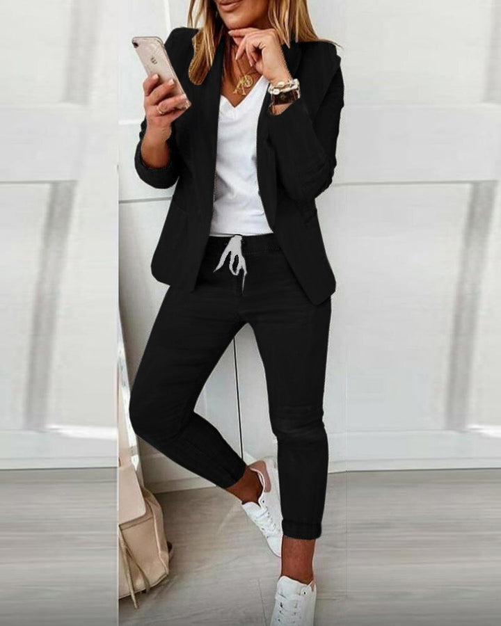 Stylish 2-Piece Set for Women - Lucia-Black-S-Nora Luxe