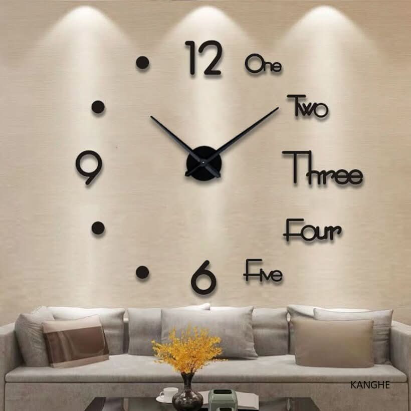 Stylish 3D Wall Clock - TimeFlow-Variant 1-Small (15.75 in)-Nora Luxe