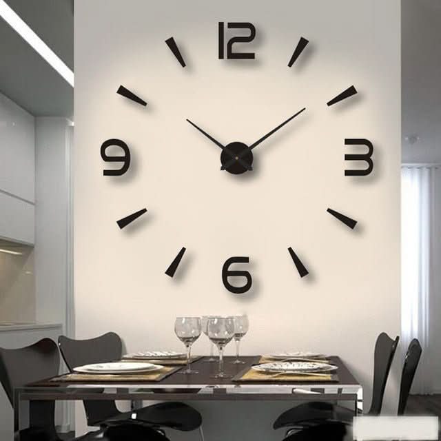 Stylish 3D Wall Clock - TimeFlow-Variant 2-Small (15.75 in)-Nora Luxe
