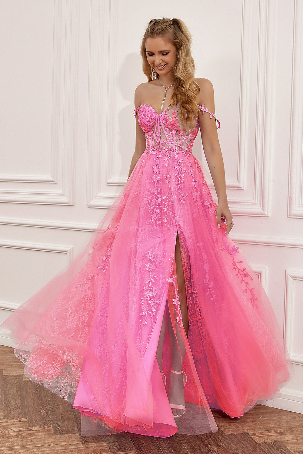 Stylish A-Line Ball Gown - Sophie-Dark blue-0-Nora Luxe