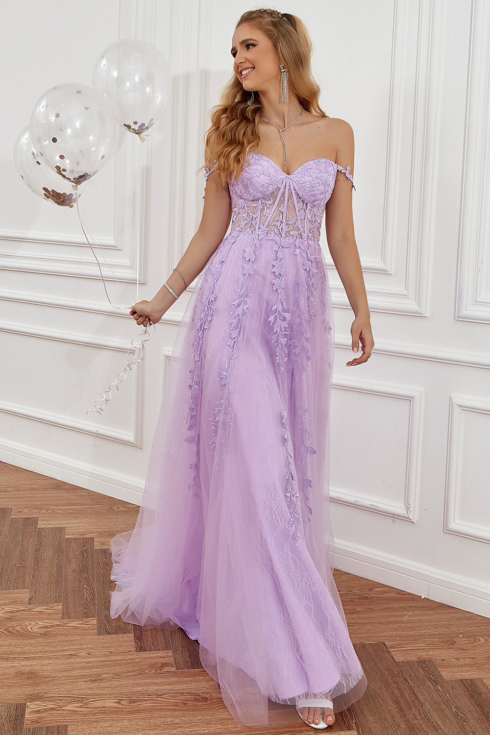 Stylish A-Line Ball Gown - Sophie-Dark blue-0-Nora Luxe