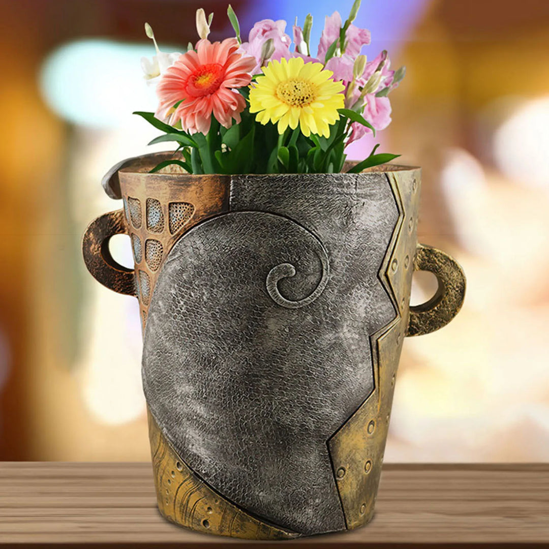 Stylish Abstract Art Plant Pot Ornaments - RetroVisage-Normal-Nora Luxe