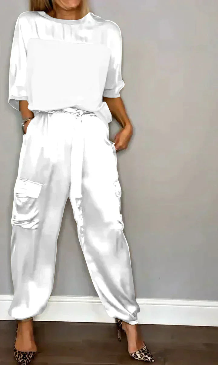 Stylish & Airy Women's Satin Jumpsuit for Special Occasions – Yasmina-White-S-Nora Luxe