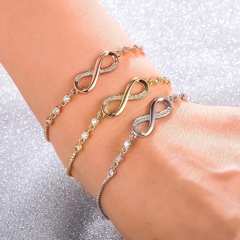 Stylish and Adjustable Infinity Bracelet - Nova-Gold-Nora Luxe