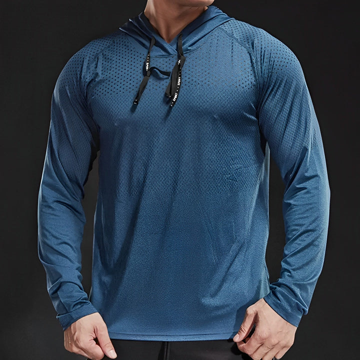 Stylish and Comfortable Fitness Hoodie - Niko-Blue-S-Nora Luxe