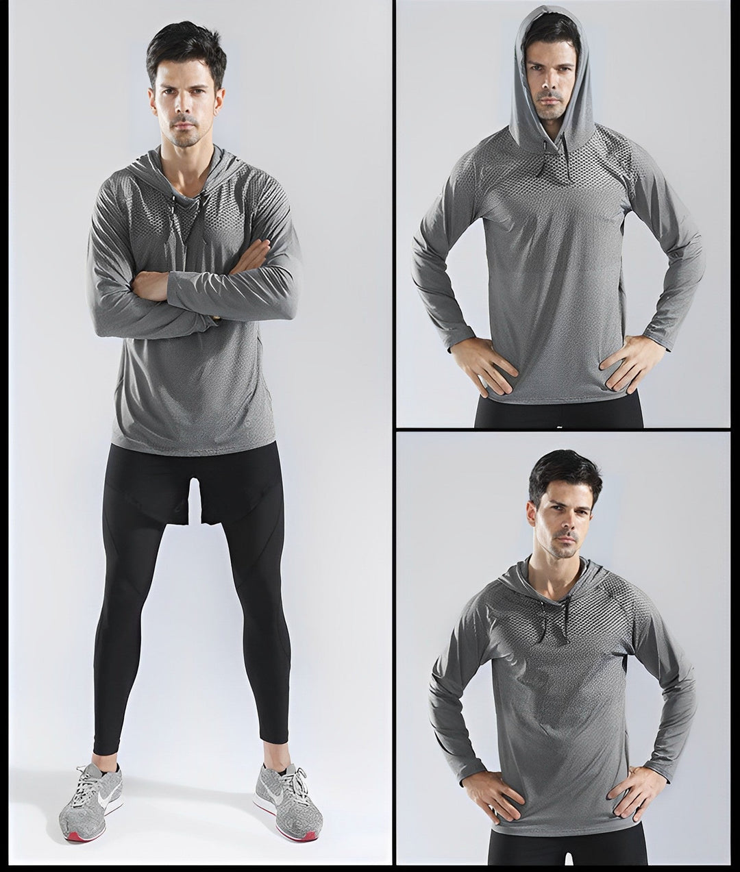 Stylish and Comfortable Fitness Hoodie - Niko-Gray-S-Nora Luxe