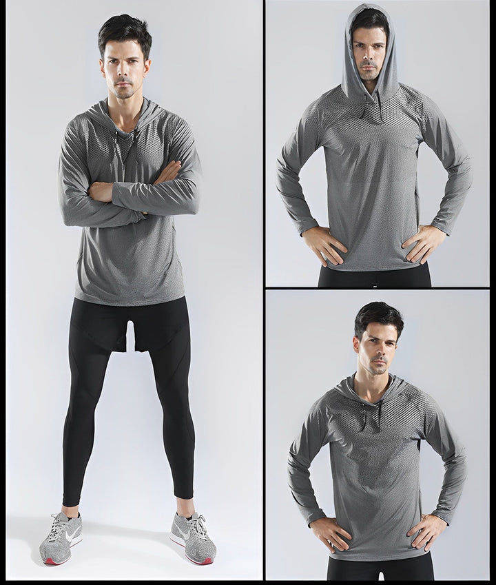 Stylish and Comfortable Fitness Hoodie - Niko-Gray-S-Nora Luxe