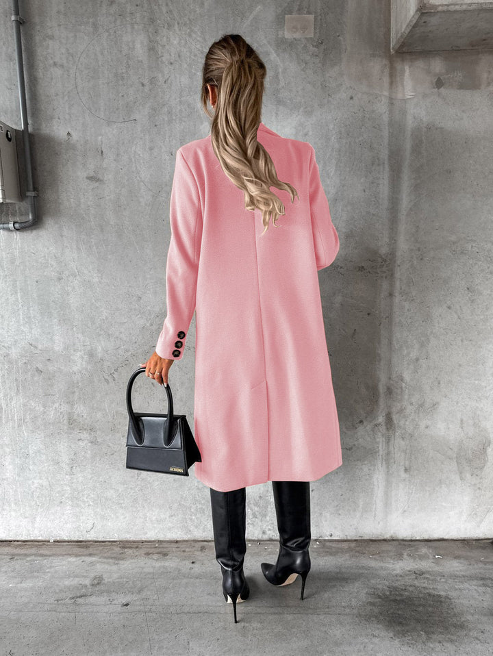 Stylish and Comfortable Ladies' Coat - Vivienne-Pink-S-Nora Luxe