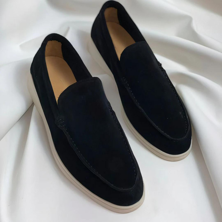 Stylish and Comfortable Leather Loafers - Luxor-Black-6.0-Nora Luxe