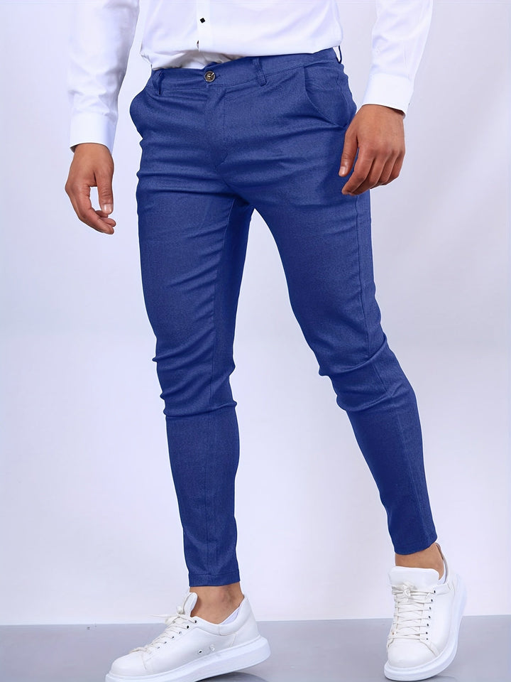 Stylish and Comfortable Men's Chino - Noah-Dark Blue-S-Nora Luxe