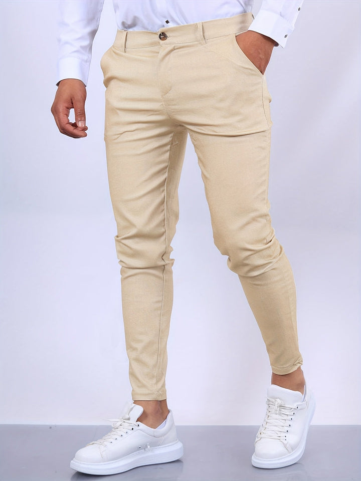 Stylish and Comfortable Men's Chino - Noah-Khaki-S-Nora Luxe