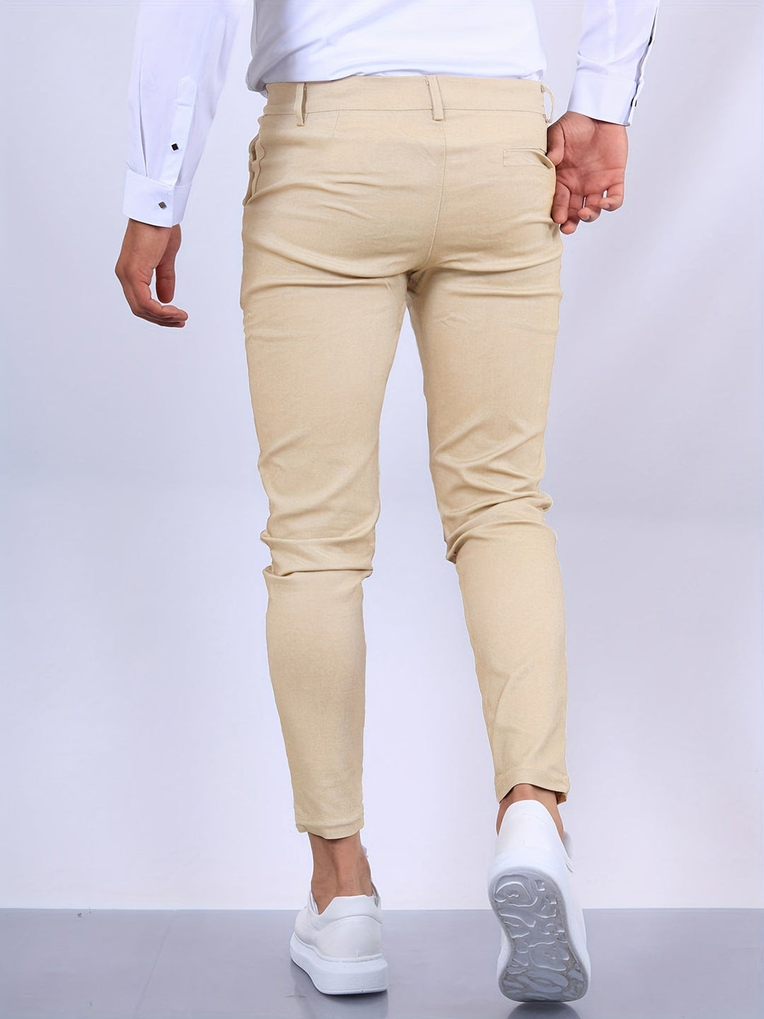 Stylish and Comfortable Men's Chino - Noah-White-S-Nora Luxe
