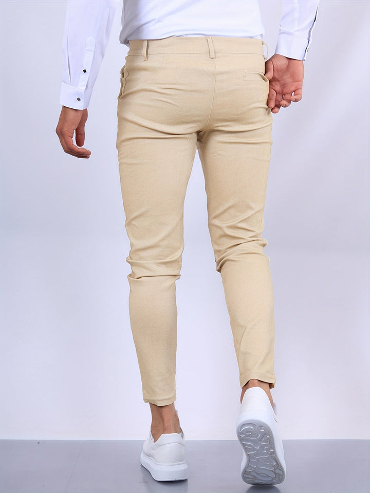 Stylish and Comfortable Men's Chino - Noah-White-S-Nora Luxe