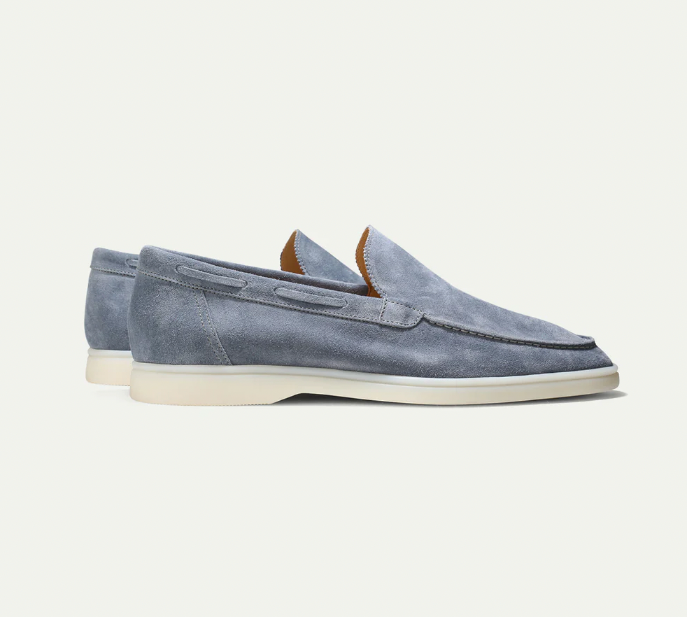 Stylish and Comfortable Men's Shoes - Alberto-Denim blue-6.0-Nora Luxe