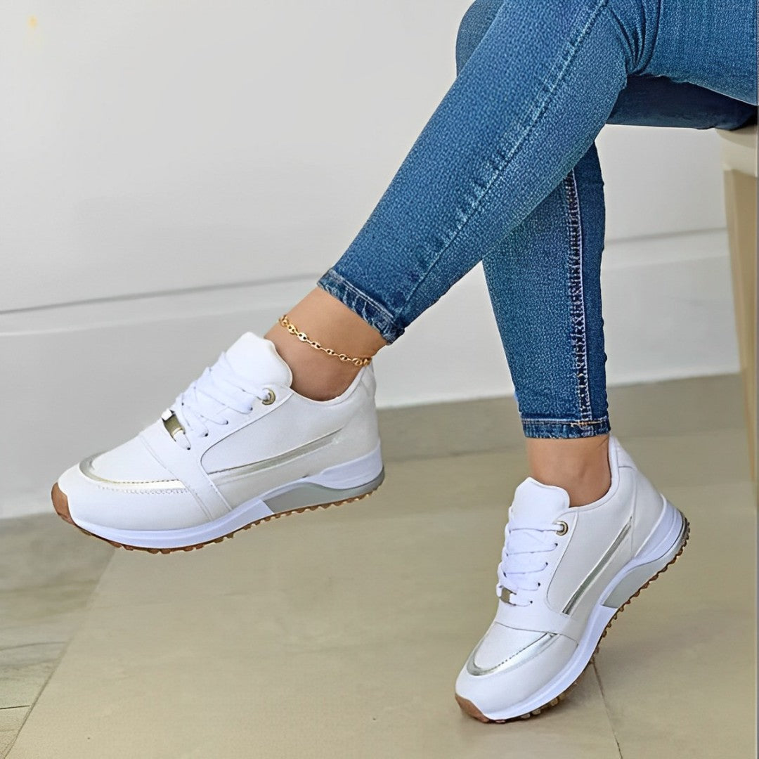 Stylish and Comfortable Sneakers - Sophie-White-5.5-Nora Luxe