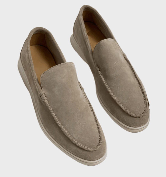 Stylish and Comfortable Suede Loafers for Men - Milo-Beige-6-Nora Luxe
