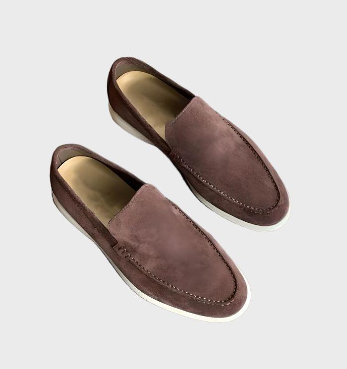 Stylish and Comfortable Suede Loafers for Men - Milo-Chestnut Brown-6-Nora Luxe
