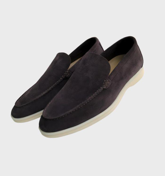 Stylish and Comfortable Suede Loafers for Men - Milo-Dark grey-6-Nora Luxe