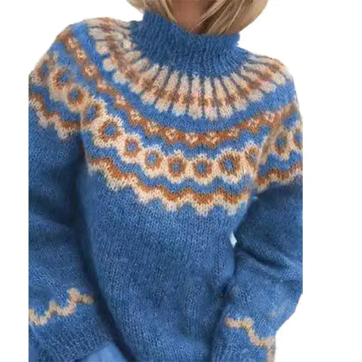 Stylish and Comfortable Sweater - Sofia-Blue-S-Nora Luxe