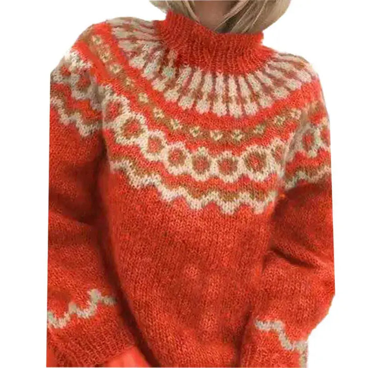 Stylish and Comfortable Sweater - Sofia-Red-S-Nora Luxe