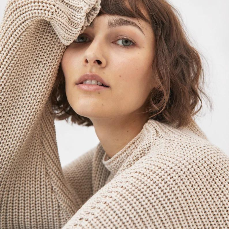 Stylish and Comfortable Women's Sweater - Lilac-Khaki-S-Nora Luxe