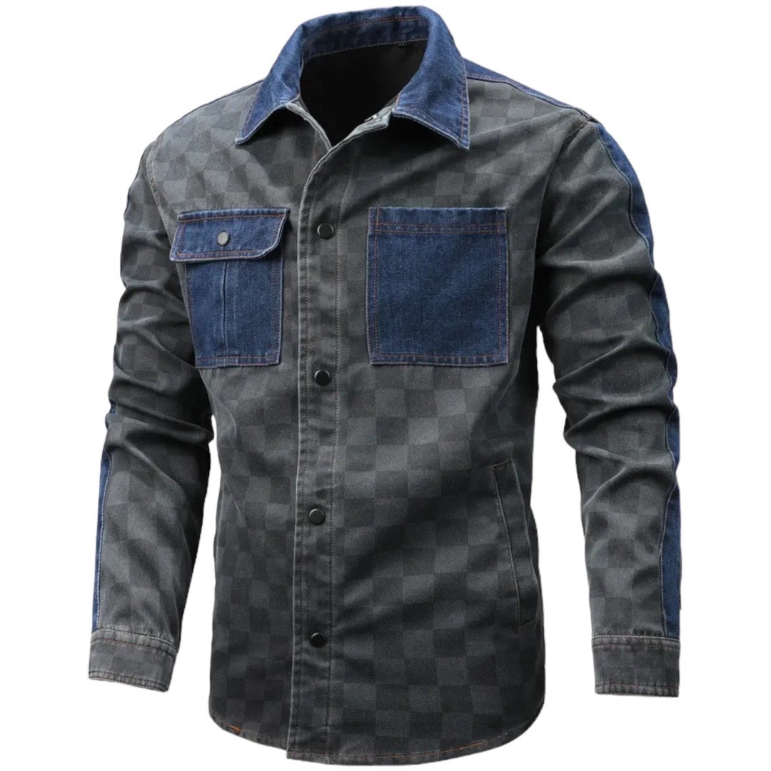 Stylish and Functional Jacket for Men - Urban Explorer-Gray-S-Nora Luxe