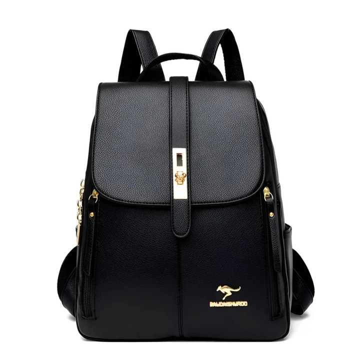 Stylish and High-Quality Ladies' Backpack - LuxeMate-Black-Nora Luxe