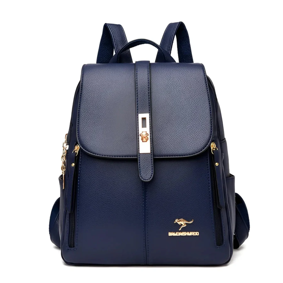 Stylish and High-Quality Ladies' Backpack - LuxeMate-Dark Blue-Nora Luxe