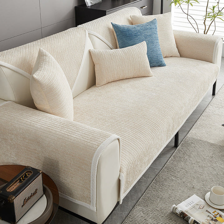 Stylish and Sustainable Anti-Scratch Sofa Cover - Bobby-Beige-27.56 * 27.56 inches-Nora Luxe