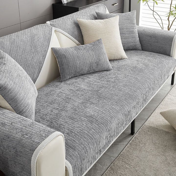Stylish and Sustainable Anti-Scratch Sofa Cover - Bobby-Gray-27.56 * 27.56 inches-Nora Luxe