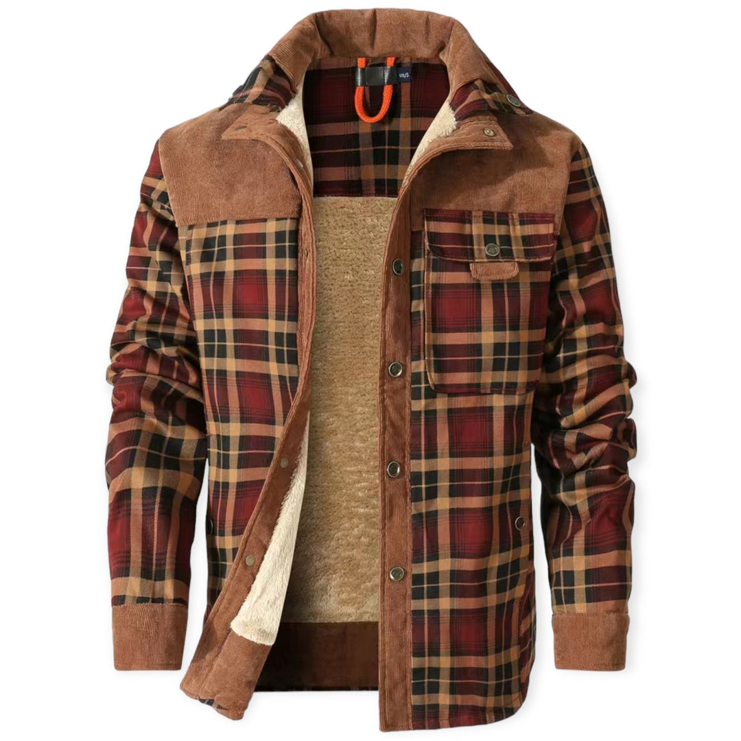 Stylish and Warm Vest for Men - FrostVogue-Dark orange-S-Nora Luxe