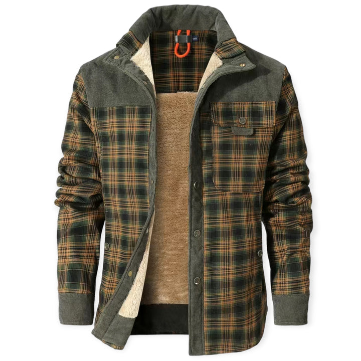 Stylish and Warm Vest for Men - FrostVogue-Olive-S-Nora Luxe