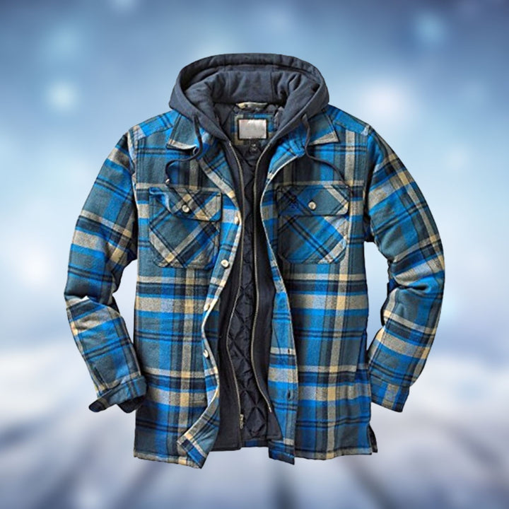 Stylish and Warm Winter Jacket - Evan-Blue-S-Nora Luxe