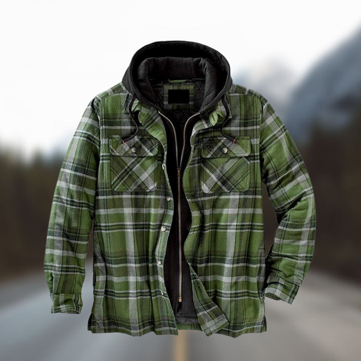 Stylish and Warm Winter Jacket - Evan-Green-S-Nora Luxe