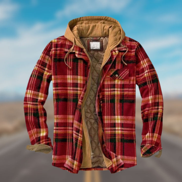 Stylish and Warm Winter Jacket - Evan-Red-S-Nora Luxe